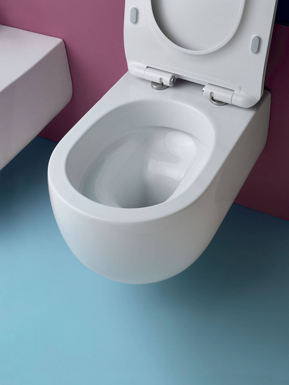 Living with Coloured and Matt Basins, Toilets and Baths